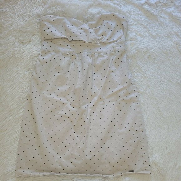 Volcom strapless polka-dot mini dress Juniors Size 5 - Picture 4 of 8
